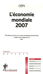 Couverture de "l'économie mondiale 2007" du CEPII