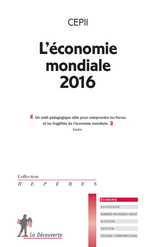 Couverture de l'ouvrage "L'économie mondiale 2016"