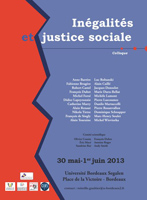 Colloque Inégalités et justice sociale 