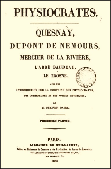 Les auteurs : Quesnay et les physiocrates