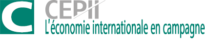 Logo du CEPII "L'économie internationale en campagne" (2017)