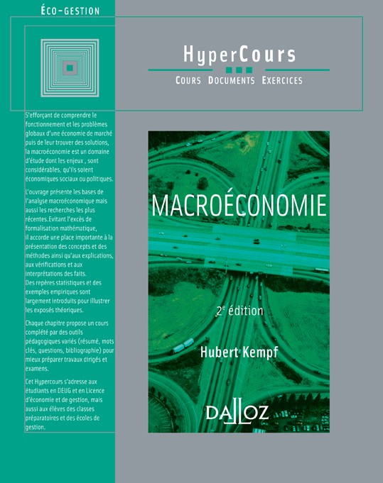 Couverture de "Macroéconomie" d'Hubert Kempf